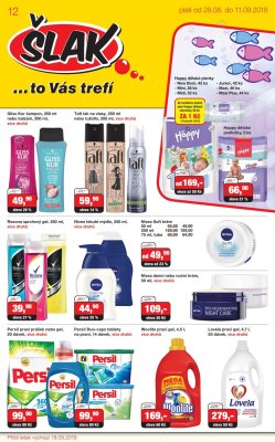 akční leták Šlak drogerie 28.8.2018-11.9.2018