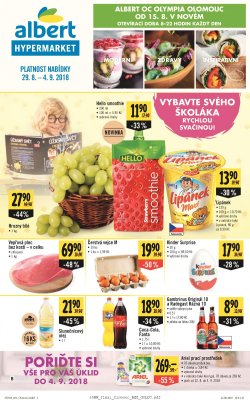 akční leták Albert 29.8.2018-4.9.2018