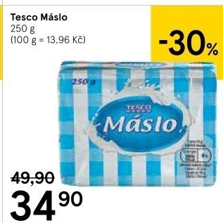 Máslo Tesco
