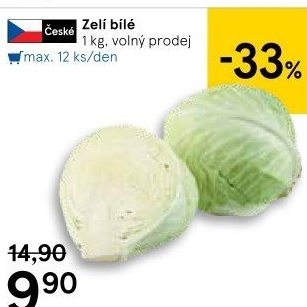 Zelí hlávkové bílé