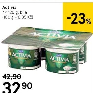 Bílý jogurt Activia Danone