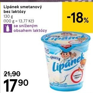 Dezert Lipánek bez laktózy Madeta