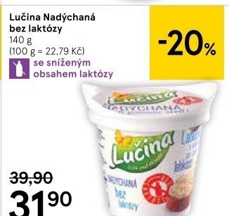 Lučina nadýchaná bez laktózy