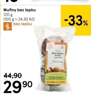 Muffiny bezlepkové s náplní Jizerská pekárna