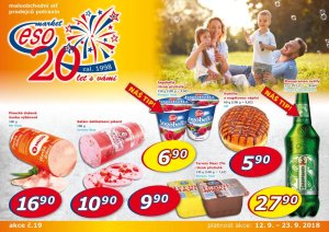 akční leták ESO MARKET 12.9.2018-23.9.2018
