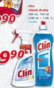 Prostředky čisticí Clin