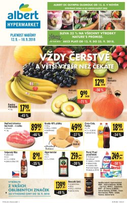 akční leták Albert 12.9.2018-18.9.2018