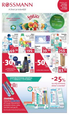 akční leták ROSSMANN drogerie 26.9.2018-9.10.2018