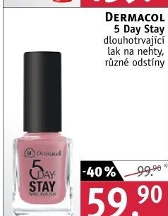 Lak na nehty 5 Day Stay Dermacol