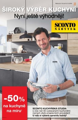 akční leták Sconto nábytek 3.10.2018-16.10.2018