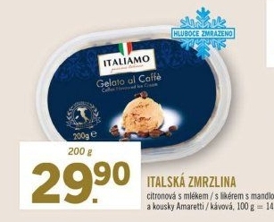 Zmrzlina italská ve vaničce Italiamo