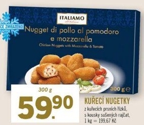 Kuřecí nugetky mražené Italiamo