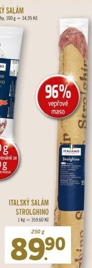Italský salám Strolghino Italiamo