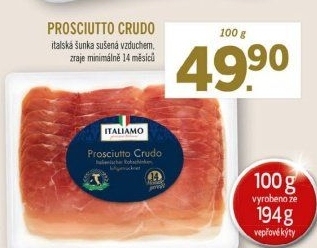 Šunka Prosciutto Crudo Italiamo