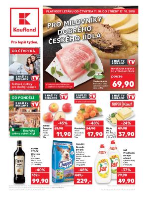 akční leták Kaufland 11.10.2018-17.10.2018