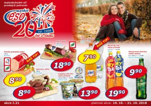 akční leták ESO MARKET 10.10.2018-21.10.2018