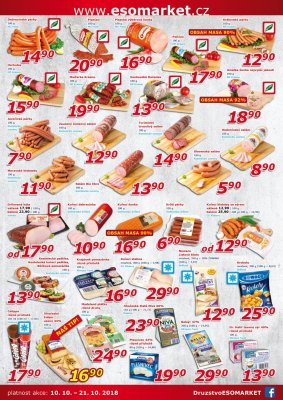 akční leták ESO MARKET 10.10.2018-21.10.2018