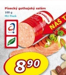 Salám Gothaj Maso uzeniny Písek