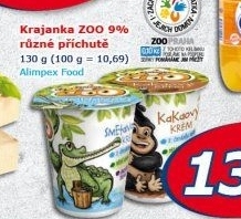 Dezert zakysaný dětský Zoo Krajanka