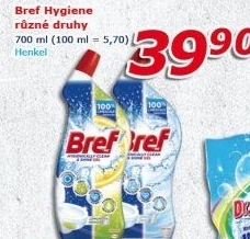Čistič WC gelový Hygienically Clean & Shine Bref