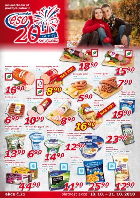 akční leták ESO MARKET 10.10.2018-21.10.2018
