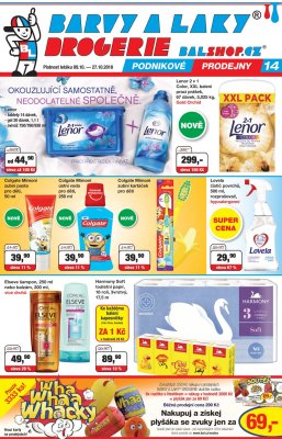 akční leták Barvy a laky drogerie 9.10.2018-27.10.2018