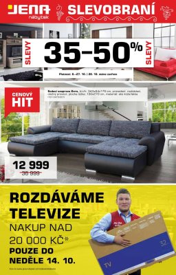 akční leták Jena nábytek 8.10.2018-27.10.2018