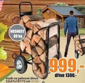Vozík a zásobník na dřevo