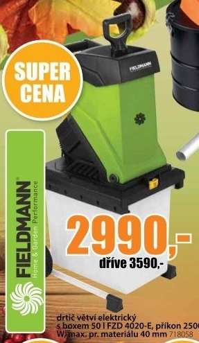 Elektrický drtič Fieldmann FZD 4020-E