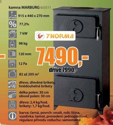 Kamna Marburg Thorma - M.A.T. akcniletaky.com