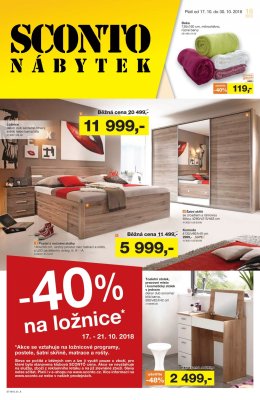 akční leták Sconto nábytek 17.10.2018-30.10.2018