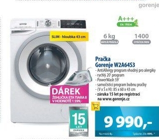 Pračka Gorenje W2A64S3