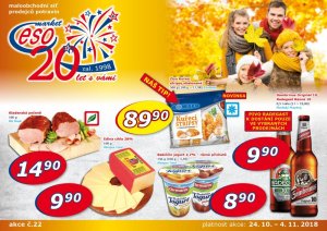 akční leták ESO MARKET 24.10.2018-4.11.2018