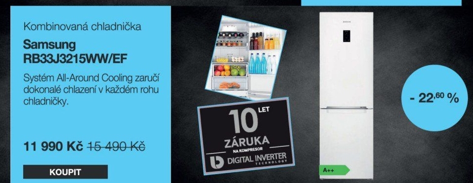 Kombinovaná chladnička Samsung RB33J3215WW/EF - Electro World akcniletaky.com