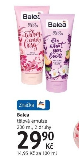 Emulze tělová Balea