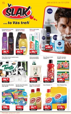 akční leták Šlak drogerie 30.10.2018-13.11.2018
