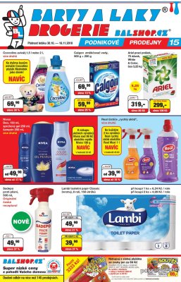 akční leták Barvy a laky drogerie 30.10.2018-16.11.2018