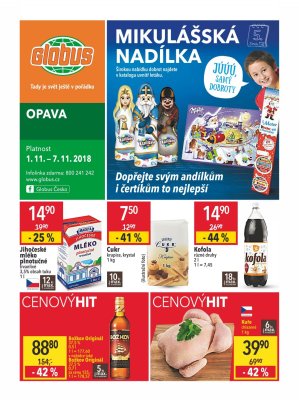 akční leták Globus 1.11.2018-7.11.2018