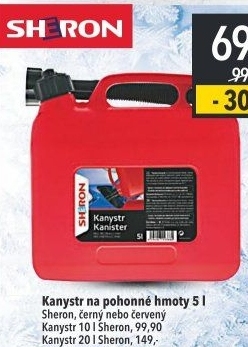 Plastový kanystr Sheron