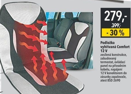 Vyhřívaný potah do auta Compass