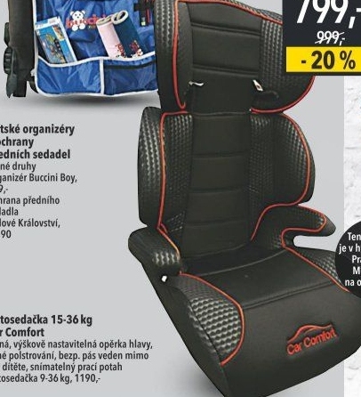 Autosedačka CarComfort