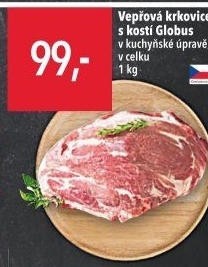 Vepřová krkovice s kostí Globus