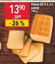 Sýr Eidam uzený 45%