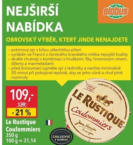 Sýr Le Rustique Coulommiers