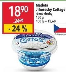 Sýr Cottage Jihočeský Madeta