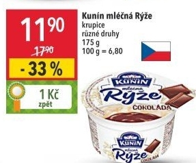 Mléčná rýže Kunín