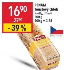 Rosický toustový chléb Penam