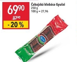 Čabajská klobása Gyulai