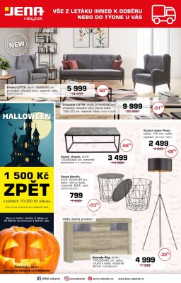 akční leták Jena nábytek 29.10.2018-18.11.2018