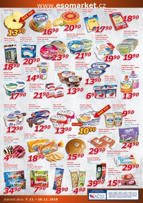 akční leták ESO MARKET 7.11.2018-18.11.2018